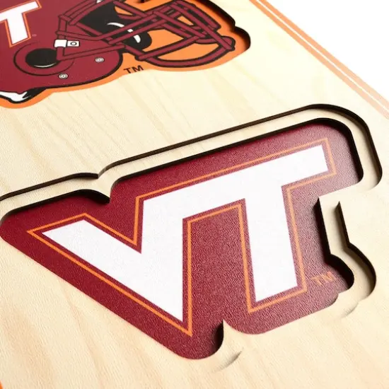College 3D StadiumView Banner Virginia Tech Hokies {6}