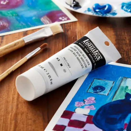 Liquitex&reg; Professional 2oz. Heavy Body Acrylic Paint 239 Iridescent Rich Silver {3}