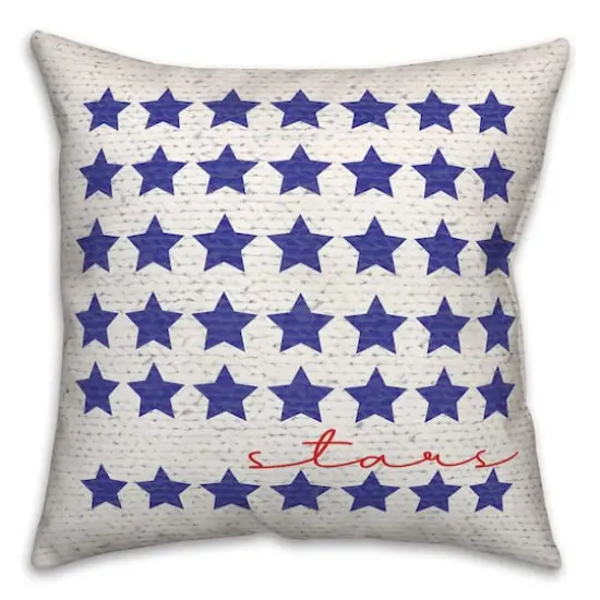 Stars In Script Throw Pillow {1}