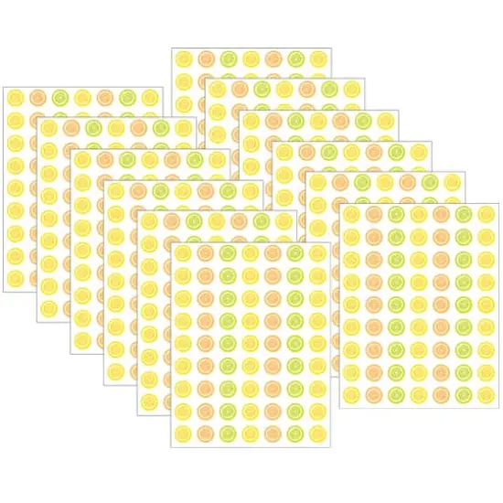 Teacher Created Resources Mini Lemon Zest Stickers, 12 Packs of 378 {1}