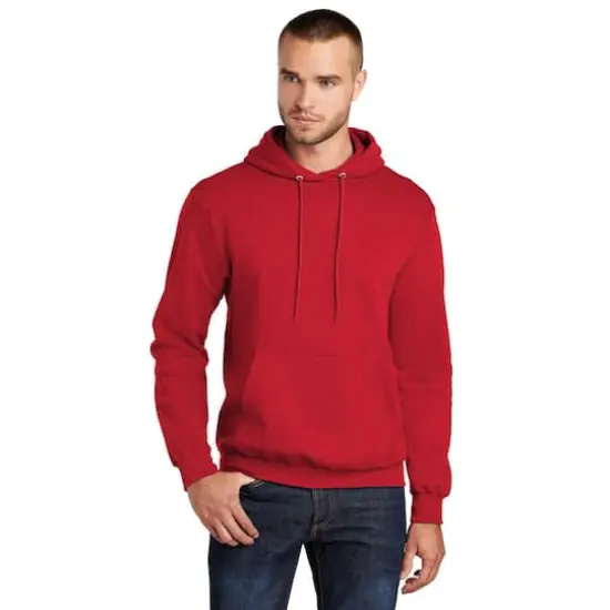 Port & Company&reg; Tall Core Fleece Pullover Hooded Sweatshirt Red {3}