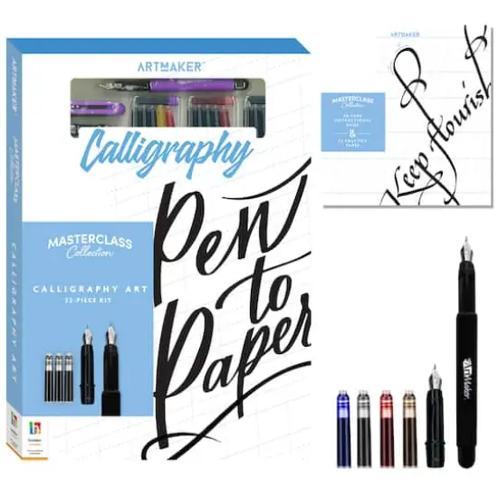 Hinkler Art Maker Masterclass Collection Calligraphy Art Kit {3}