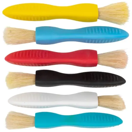 Ready2Learn&trade; Triangle Grip Paint Brushes, 2 Packs of 6 {3}