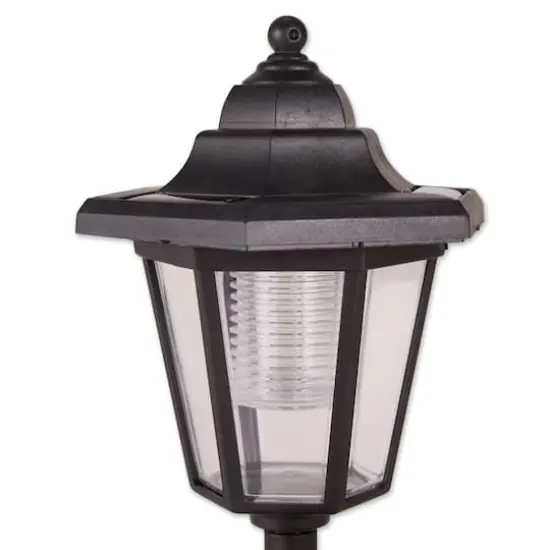 Couple with Solar Street Light Statue 8" x 6" x 12.75" {5}