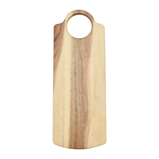 Hello Honey&reg; 16" Rectangle Acacia Wood Cutting Board with Handle {7}