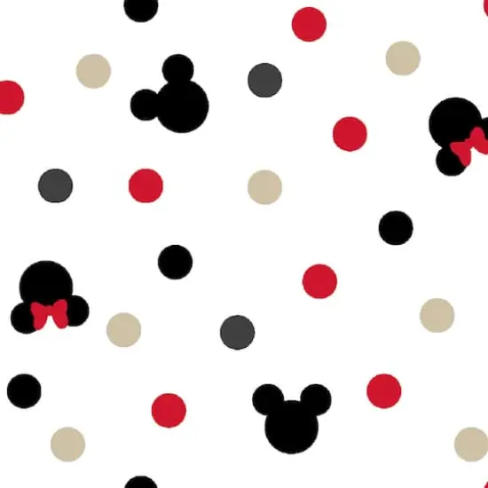 Disney&reg; Mickey & Minnie Head Toss Cotton Knit Fabric {1}