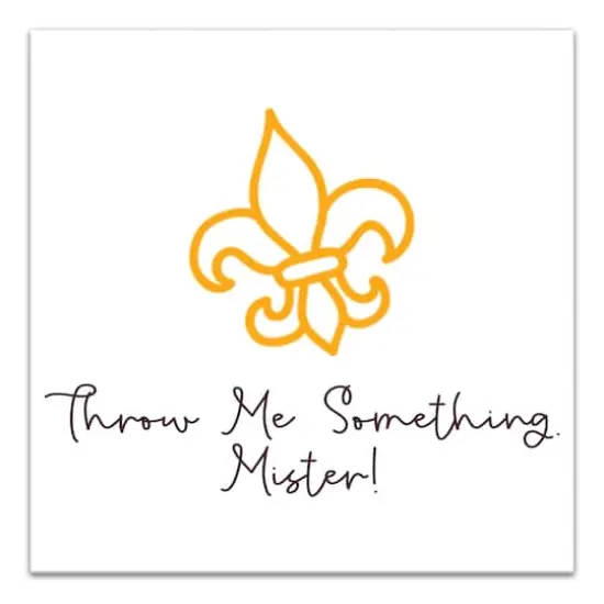 Throw Me Something Canvas Wall Art {1}