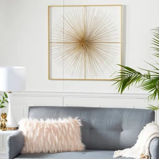 CosmoLiving by Cosmopolitan Gold Iron Modern Wall D&eacute;cor {8}