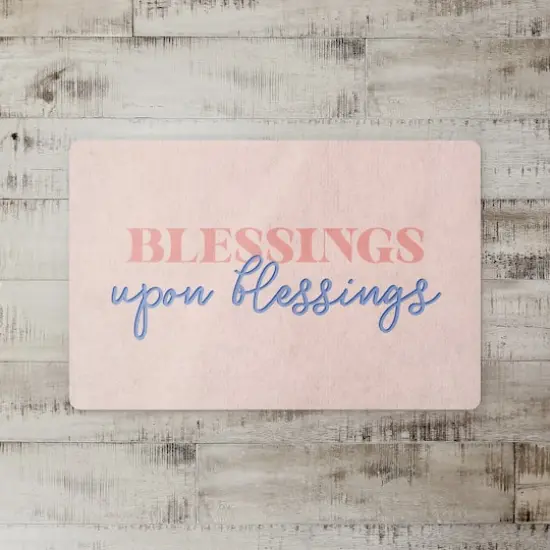 18" x 27" Blessings Upon Blessings Floor Mat {3}