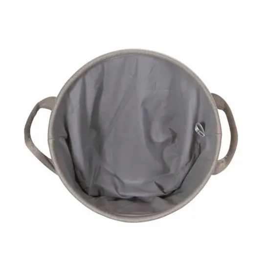 Household Essentials 17" Round Laundry Bin Gray {8}