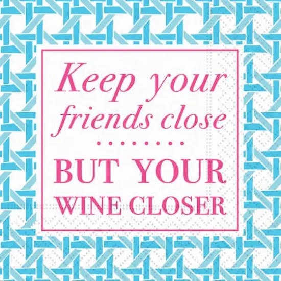 JAM Paper Keep Your Friends Close Cocktail Napkins, 40ct. {1}