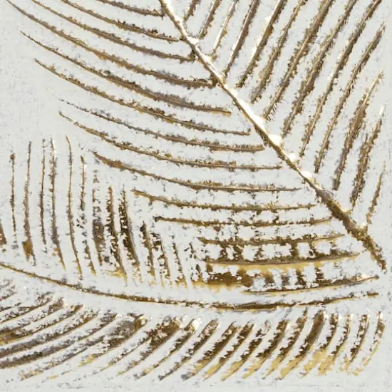 31" Gold Contemporary Feather Wall D&eacute;cor {4}