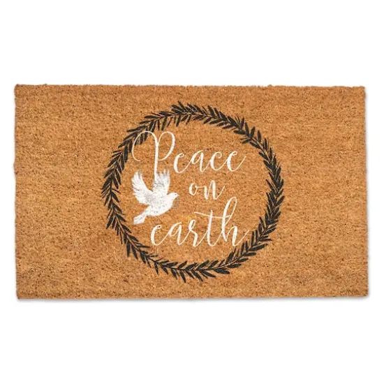 Peace on Earth Wreath 30" x 18" Door Mat {1}