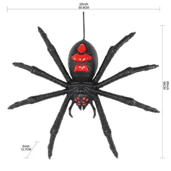 26" LED Black & Red Hanging Spider by Ashland&reg; {6}