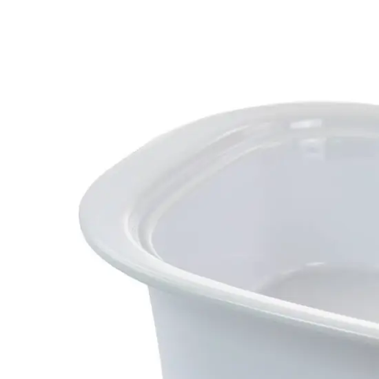 Gibson Elite&reg; 2.7qt. White Ceramic Casserole with Glass Lid {4}