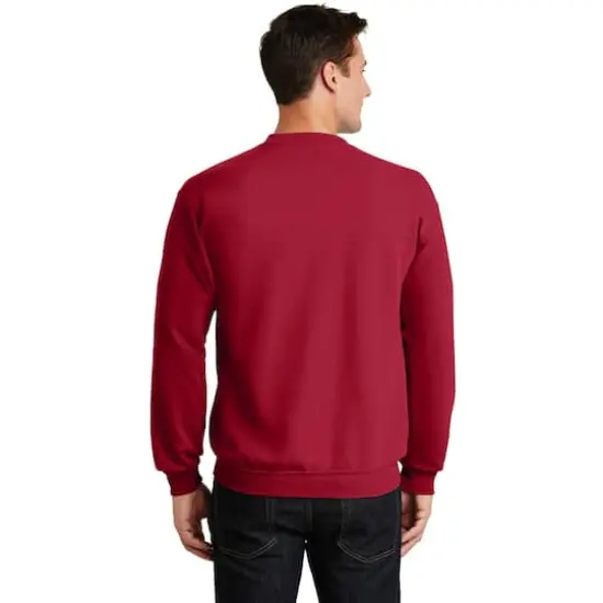 Port & Company&reg; Brights Core Fleece Crewneck Sweatshirt Red {5}