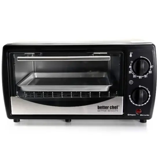 Better Chef 9L Black with Stainless Steel Front Toaster Oven Broiler {6}