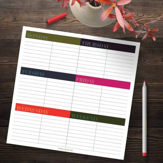 TF Publishing Weekly Wonder Desk Pad {4}