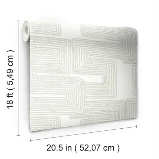 RoomMates Zulu Signature Peel & Stick Wallpaper White {10}