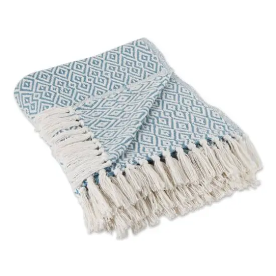 DII&reg; Double Diamond Throw Storm Blue {1}