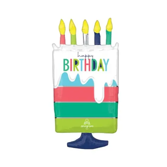 SuperShape&reg; XL&reg; 30" Modern Birthday Foil Balloon {1}