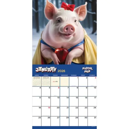 2026 Playful Pigs Wall Calendar {3}