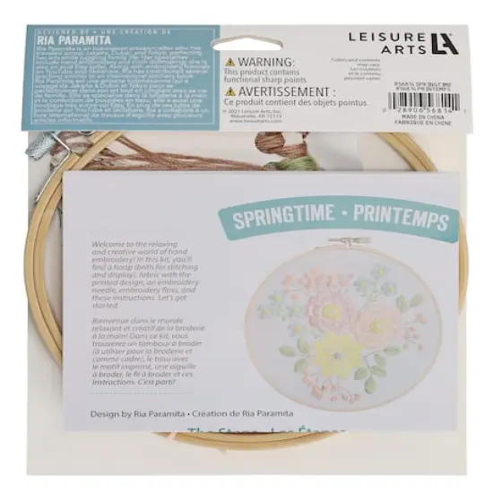 Leisure Arts&reg; 6" Springtime Embroidery Kit {3}