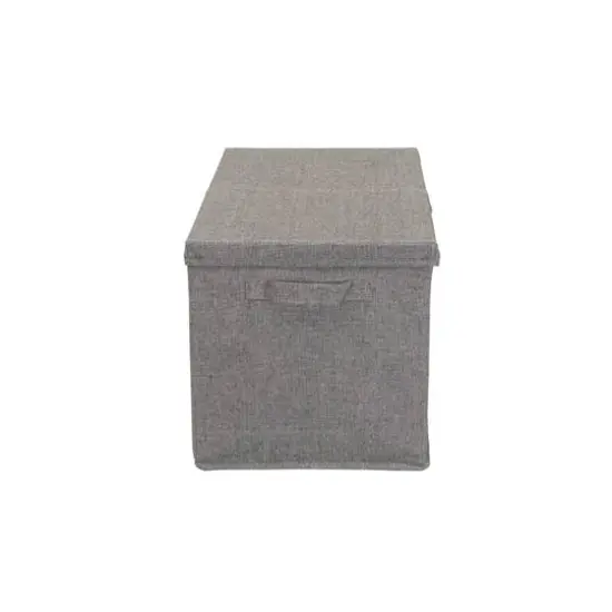 Household Essentials Fabric Storage Bin with Lid (Jumbo) {11}