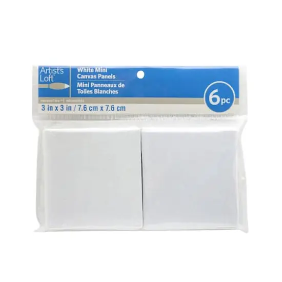 6 Pack 3" x 3"&nbsp;Mini Canvas Panels by Artist's Loft&trade; Necessities&trade; White {7}