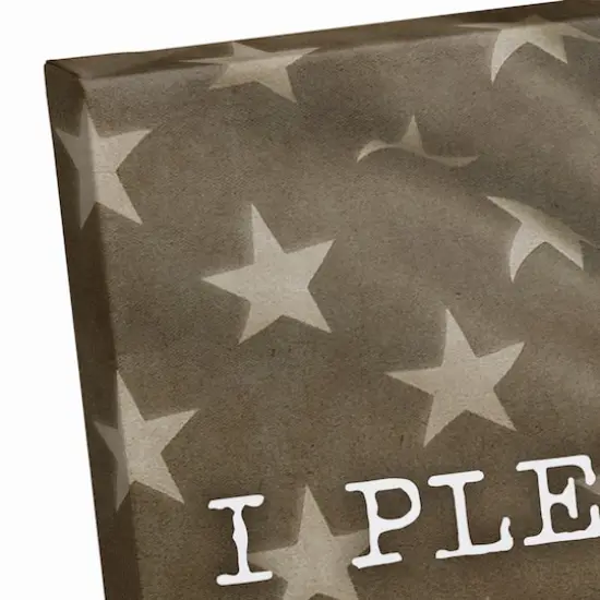 Pledge of Allegiance Canvas Wall Art {4}