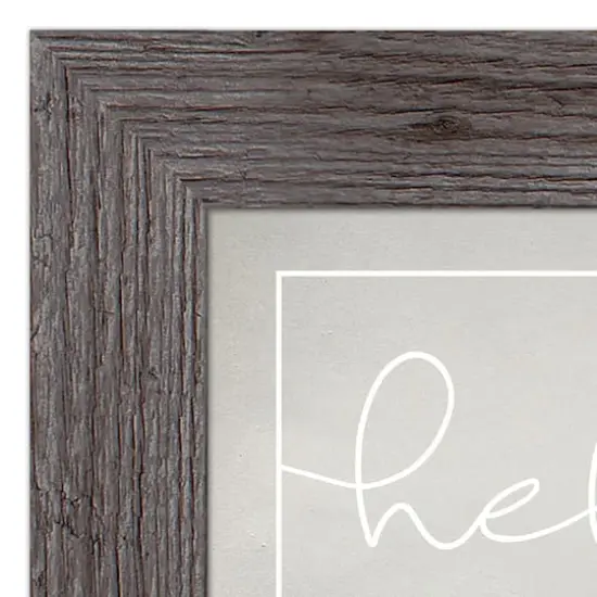 Hello Spring Chick 1 16" x 16" Western Gray Framed Print {4}