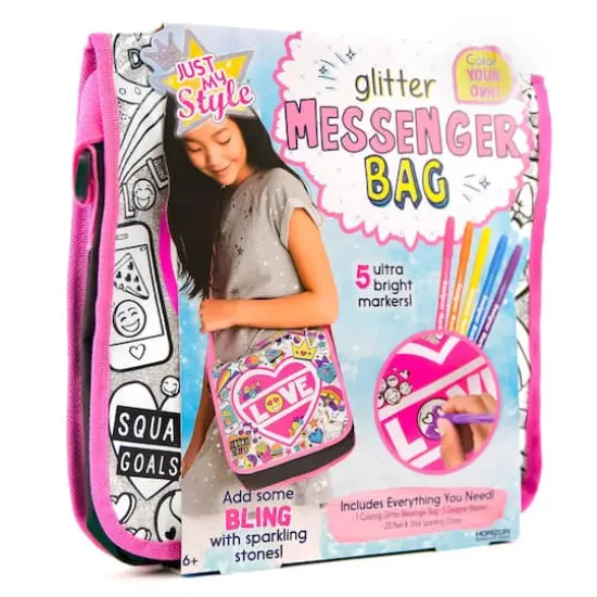 Just My Style&reg; Glitter Messenger Bag {4}