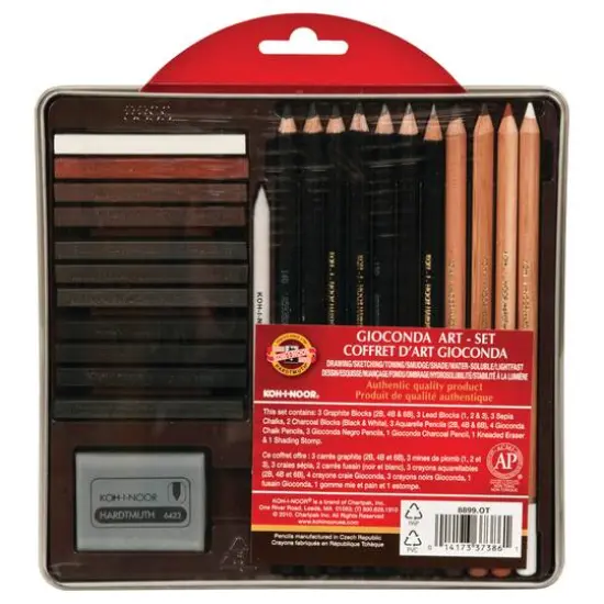 Koh-I-Noor&reg; Gioconda Sketching & Drawing 24 Piece Tin Set {1}
