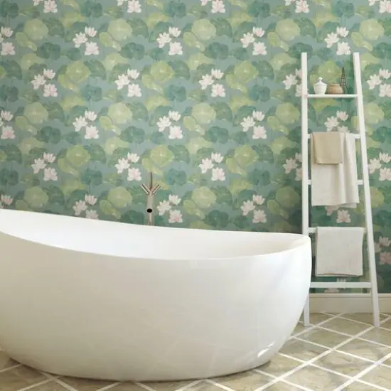 RoomMates Lily Pad Peel & Stick Wallpaper Blue/Green {6}