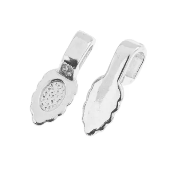 John Bead Must Have Findings 15mm Glue-On Bails, 5ct. Silver {2}