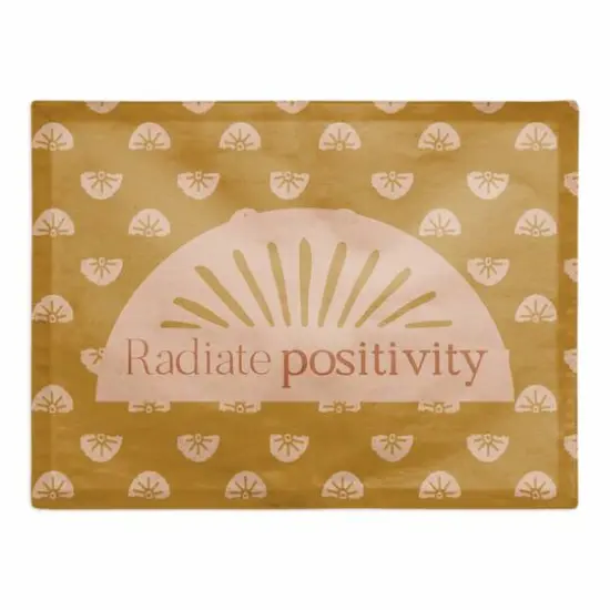 18" Radiate Positivity Cotton Twill Placemat {1}
