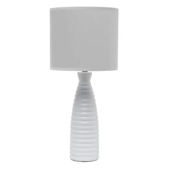 Simple Designs Alsace Bottle Table Lamp Gray {1}