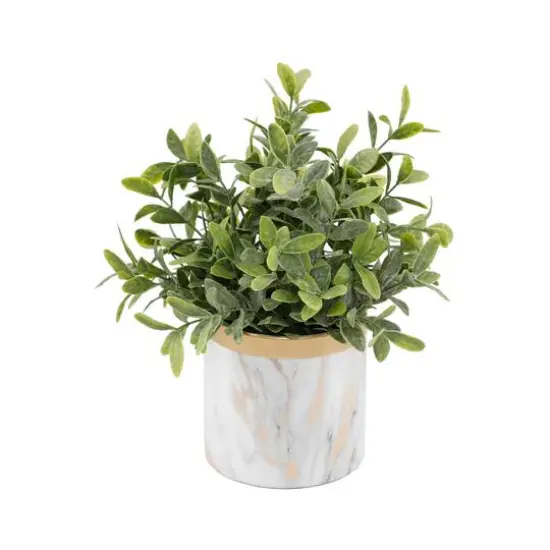 Flora Bunda&reg; 4.5" Tea Leaf In Marble Ceramic Pot {1}