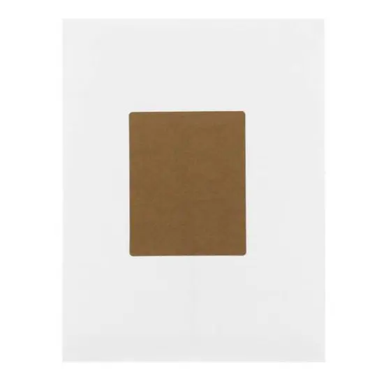 JAM Paper Quarter Sheet Brown Kraft Shipping Address Labels, 120ct. {6}