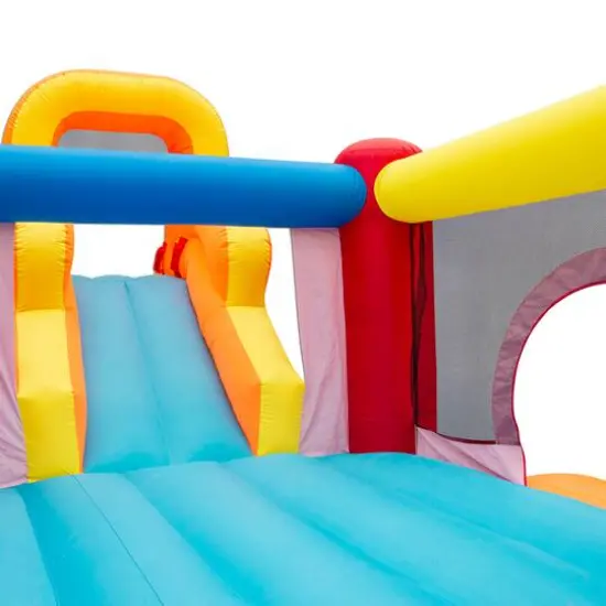 Banzai&reg; Inflatable Double Slide Bouncer&trade; Outdoor Toy {8}