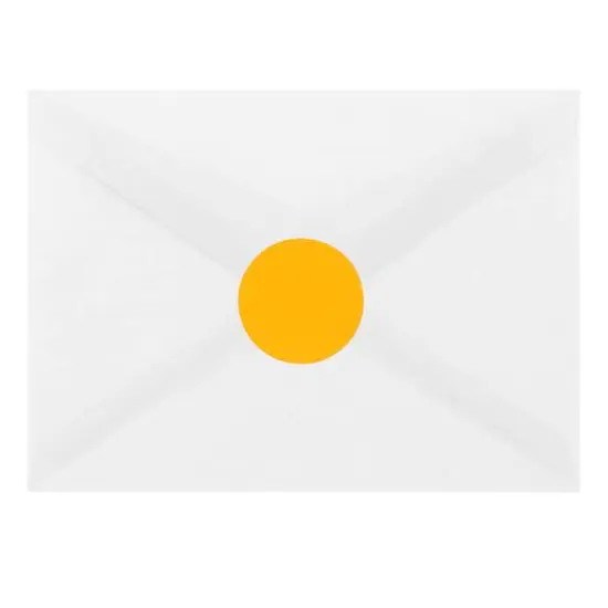 JAM Paper Circle Label Stickers Neon Orange {7}