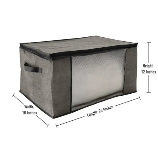 Simplify Black Blanket Storage Bag Set {4}