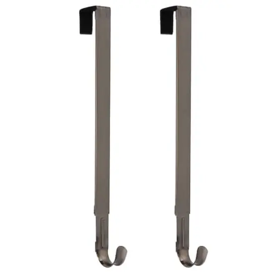 Haute Decor Adapt&trade; Brushed Nickel Adjustable Wreath Hanger, 2ct. {1}