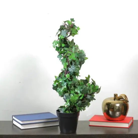 22.5" Artificial Winding English Ivy Spiral Shaped Shrub {6}
