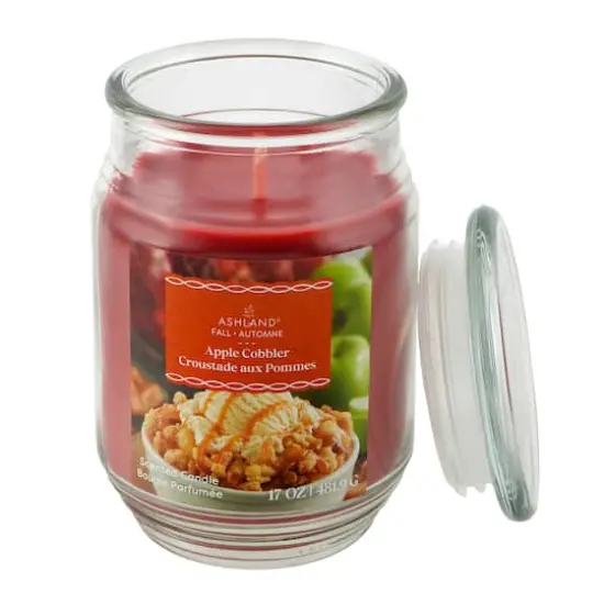 17oz. Fall Scented Jar Candle by Ashland&reg; Apple Cobbler {3}