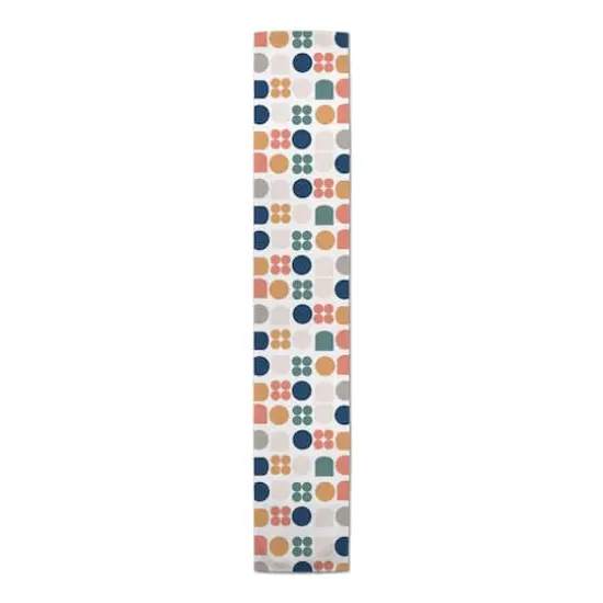 Retro Shapes 16" x 90" Cotton Twill Runner {4}