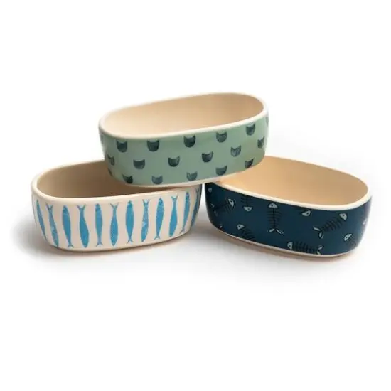 Park Life Designs Faro 5.25" Oval Cat Dish {5}