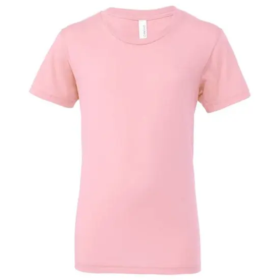 BELLA+CANVAS&reg; Short Sleeve Jersey Youth T-Shirt Pink {1}