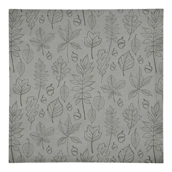 Green Leaf Pattern Cotton Twill Napkin {1}