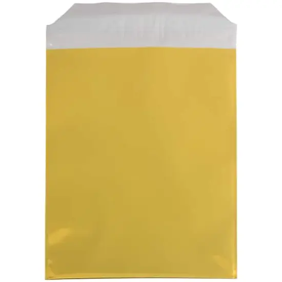 JAM Paper 6.25" x 7.875" Open End Foil Envelopes with Self Adhesive Closure, 25ct. Gold {5}